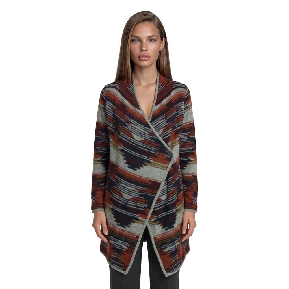 Lucky‎ Brand Cardigan Sweater Jacket Size Medium Southwestern Open Front